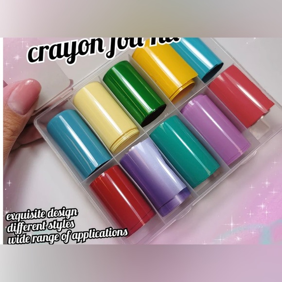 CRAYON Nail Foil Kit 1/$15, 2/$25, 3/$30, 4/$35.$5 each additional! - Picture 1 of 2